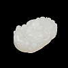 Natural White Jade Carved Pendants G-S384-01A-3