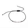 Unisex Adjustable Morse Code Bracelets BJEW-JB05011-05-1