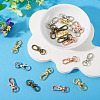 20Pcs 4 Colors Alloy Swivel Lobster Claw Clasps IFIN-TA0001-73-4