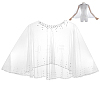 Polyester Gauze Bridal Shawl AJEW-WH0481-225-1