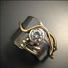 Brass Micro Pave Clear Cubic Zirconia Finger Rings FS-WGE4002-02-1