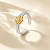 304 Stainless Steel Cuff Open Rings for Women WG2666C-01-1