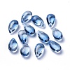 Transparent Glass Charms X-GLAA-O017-01G-1