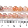 Natural Cherry Blossom Jasper Beads Strands G-B130-8mm-02-5