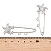 Starfish 304 Stainless Steel Safety Pins Brooch Findings SA-CBA098D-16H-P02-3