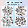 64Pcs 4 Styles Natural Mixed Stone Connector Charms FIND-FH0005-85-4