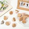 Rattan Woven & Wood Round Drawer Knobs DIY-WH20410-01A-3