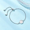 304 Stainless Steel Cable Chain Slider Bracelet Making BJEW-JB12959-02-1