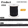 40M Nylon Elastic Double Edged Picot Lace Ribbons OCOR-WH0101-47A-2