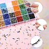 DIY Glass Bugle Beads Bracelets Jewelry Making Kits DIY-YW0010-65-4