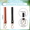 WADORN 2Pcs 2 Colors PU Leather Clutch Bag Wristlet Straps FIND-WR0010-31-2