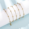 304 Stainless Steel Ball Link Chain/Satellite Chain Necklaces SA-CBA4160-20G-2