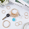 Iron Keychain Clasps FIND-SP0003-72G-3