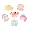 Ocean Theme Transparent Resin & Paillette Cabochons RE-CBA9C4E-01-1