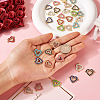 32Pcs 8 Colors Alloy Enamel Connector Charms FIND-TA0003-57-16