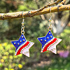 Independence Day Theme Alloy Enamel Dangle Earrings FS-WGE9304-03-1