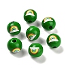 St. Patrick's Day Series Printed Schima Wood European Beads WOOD-V002-01I-1