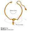 304 Stainless Steel Twelve Constellation Knot Charm Bracelets for Unisex WG096DB-11-1