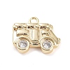 Brass Micro Pave Cubic Zirconia Pendants KK-K276-05G-1