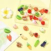 32Pcs 16 Styles Resin Iron Pendants RESI-FS0002-26-7