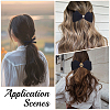 6 Styles Iron & Polyester Alligator Hair Clips for Girls PHAR-SP0001-20-6