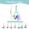 14Pcs 7 Colors Silicone Eyeglass Chain Ends Locking Stitch Marker HJEW-DR00115-2
