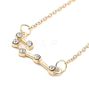 3Pcs Alloy Rhinestones Anklets AJEW-S083-01G-05-3