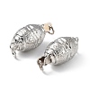 Rack Plating Brass Box Clasps KK-G448-10P-3