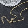 Brass Rectangle Link Chain Necklaces for Women KK-CBA2293-05G-3