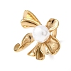 Opaque Acrylic Imitation Pearl Finger Rings RJEW-P177-03A-G-4