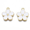 Alloy Enamel Pendants PALLOY-S133-013-2