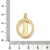 Rack Plating Brass with Cubic Zirconia Pendants KK-Z086-33G-11-3