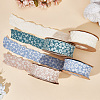 Flower Polyester Ribbons SRIB-WH20020-053B-01-3