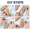 100Pcs Cardboard Jewelry Display Cards for Keychain CDIS-PH0001-59B-4