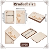 Flower Wood Storage Tool AJEW-WH0348-360C-2