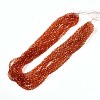 Baking Paint Transparent Glass Beads Strands DGLA-A035-T6mm-A04-2