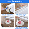 Plastic Reusable Cling Film Slide Cutter AJEW-WH0248-192-4