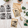 Rubber Clear Stamps DIY-WH0251-014-3