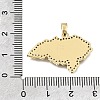 Brass Micro Pave Clear Cubic Zirconia Pendants KK-C263-31D-G-3