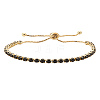 1Pc Brass Micro Pave Cubic Zirconia Slider Bracelets for Women BJEW-LP0001-16-1