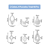 SUPERFINDINGS 48Pcs 12 Style Rack Plating Brass Pendants KK-FH0006-68-2