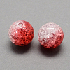 Two Tone Transparent Crackle Acrylic Beads CACR-R009-16mm-02-1