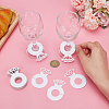 Paper Diamond Ring Wine Glass Charms Tags AJEW-WH0001-71B-3