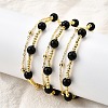 Natural Obsidian Bracelets BJEW-D330-01G-03-3