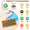 80G 8 Colors Acrylic Beads SACR-TA0001-19-4