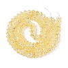 Electroplate Transparent Glass Beads Strands EGLA-N055-03A-10-2