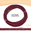 5 Yards Braided Leather Cord WL-CL0001-02C-2
