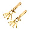 2Pcs Brass Heavy Duty Keychains with 4Pcs Snap Clasps FIND-PH0020-96-7
