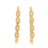 Rack Plating Brass Cubic Zirconia Earring Hooks KK-S374-05G-03-1