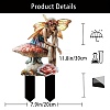 Fairy with Mushroom Acrylic Decorative Garden Stakes PW-WG9C148-01-1